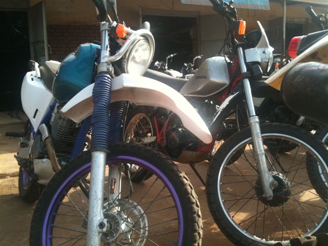 Motorcycle hire Kampala